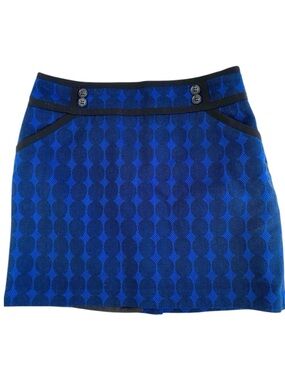 Vintage Forenza Skirt Tweed Blue 
Size 8 Lined Side Zip Blue Preppy 90’s